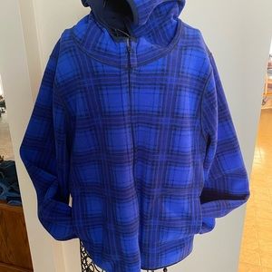 Studio Works Women’s Reversible Fleece Hooded Jacket Size Large